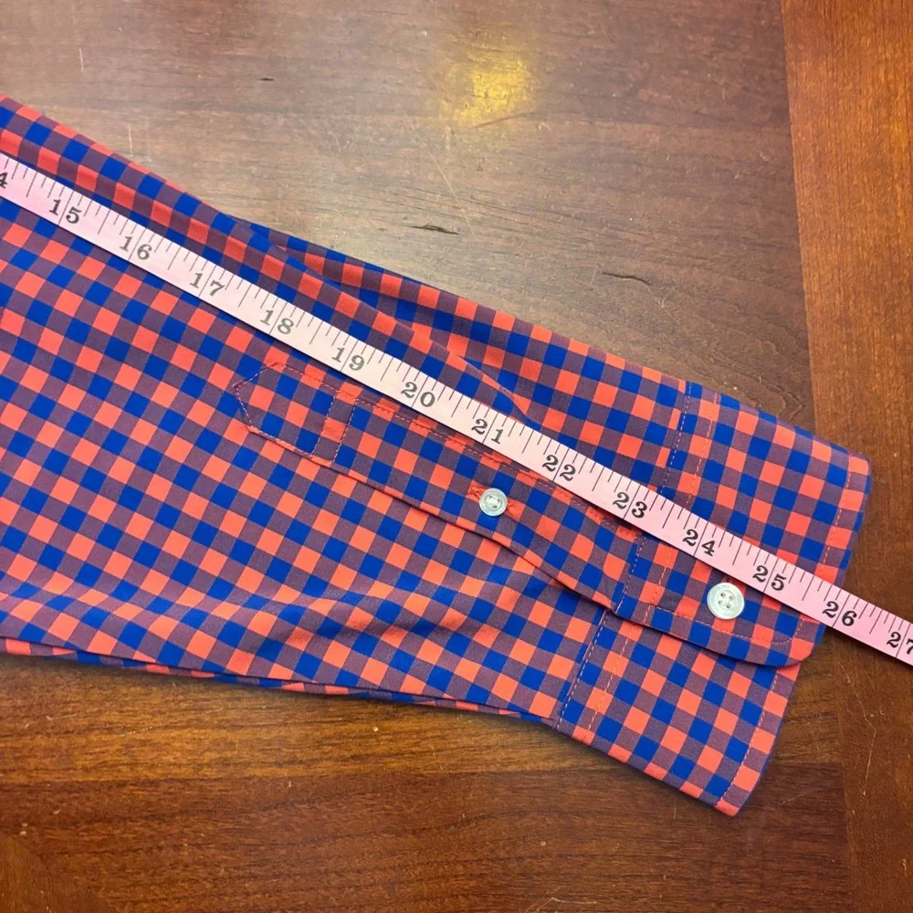 Southern‎ Proper | Mens XL | Gingham Button Down Shirt | Red Blue | Performance